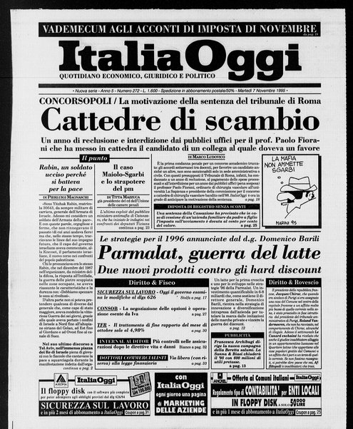 Italia oggi : quotidiano di economia finanza e politica